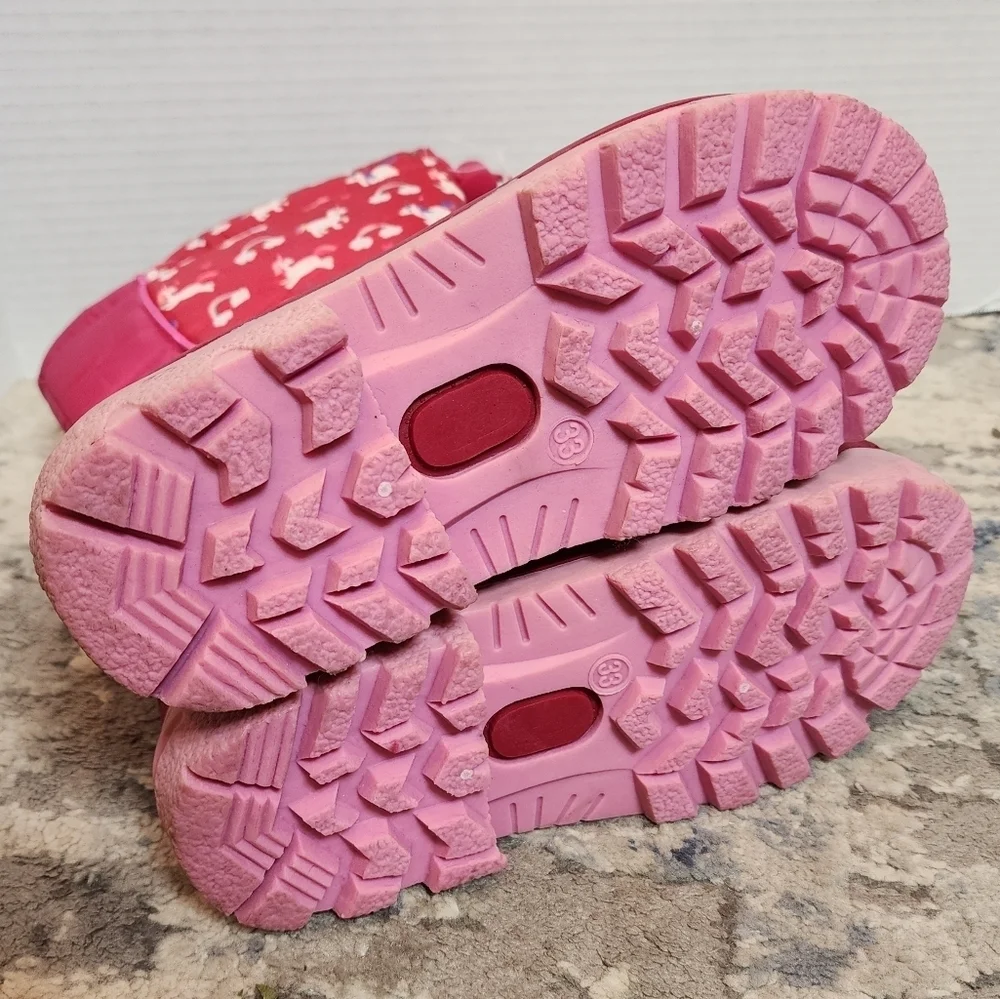 NWT Merence Unicorn Rainbow Pink Snow Boots. Kids size 2 or 33‎ eur.